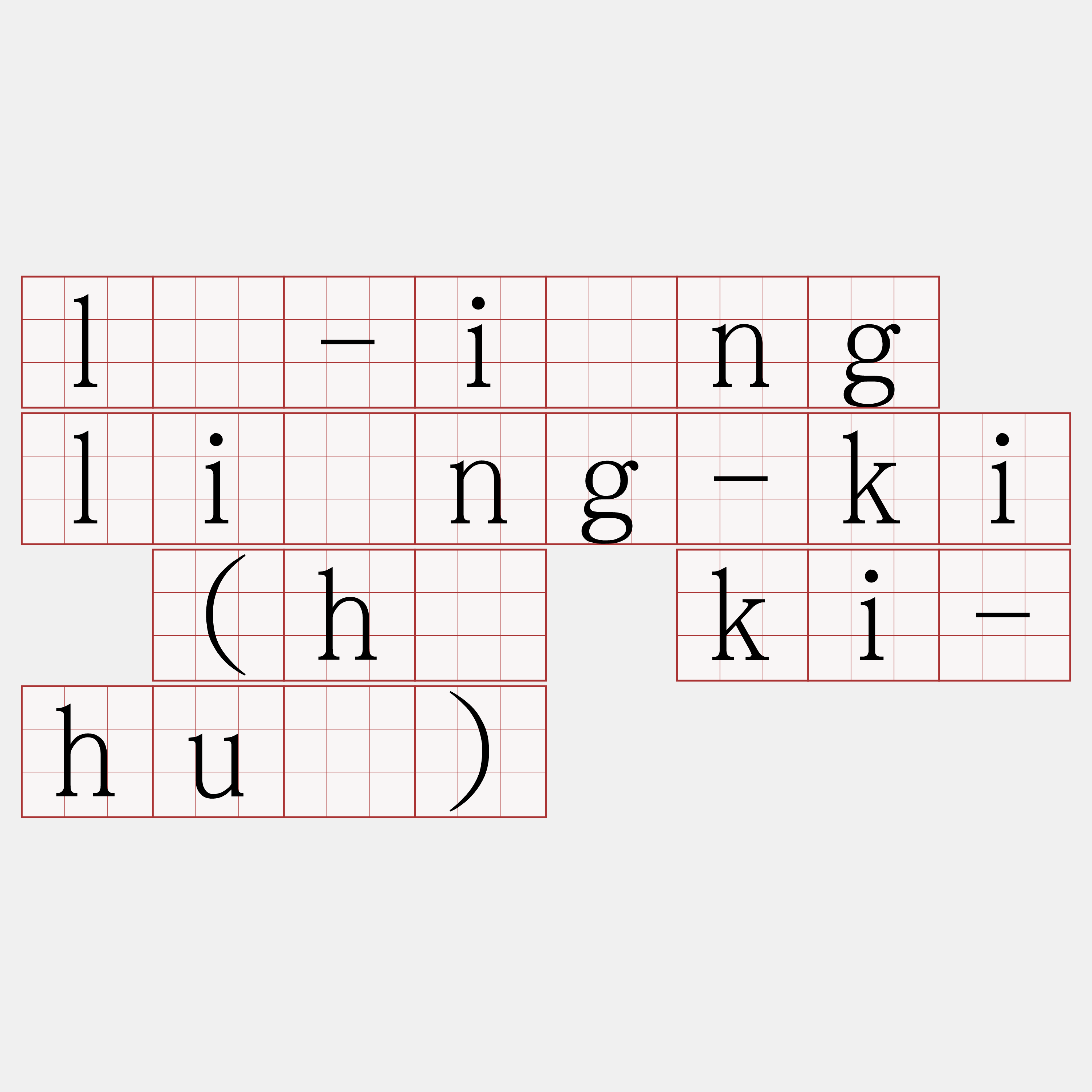 lī-iōng liông-ki (hó ki-huē)